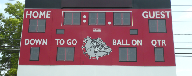 New scoreboard for Robichaud football field